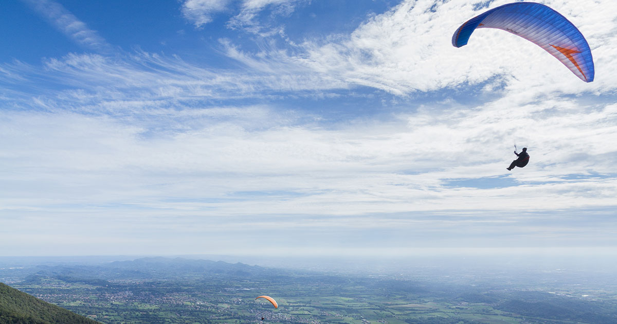 Free flight, paragliding and hang-gliding